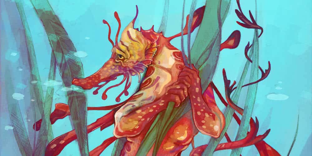 cropped image of seadragon